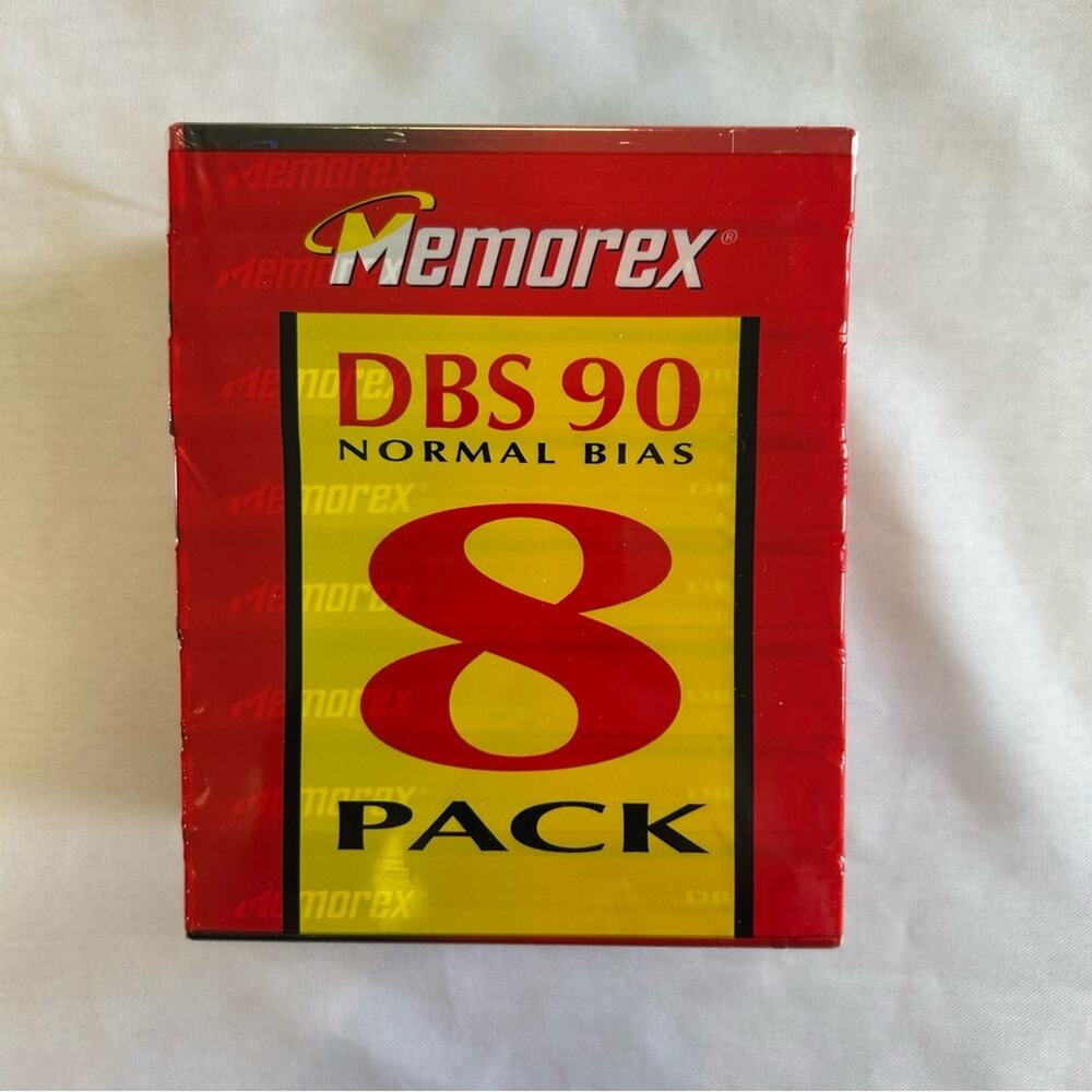 Memorex DBS 90 Normal Bias Audio Cassettes 8 Pack NEW